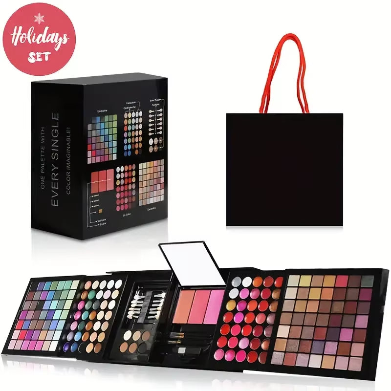 177 Color Makeup Set Including Eyeshadow Palette Blush Lip Gloss Concealer,All-In-One Women'S Makeup Et,Complete Set with Mirror