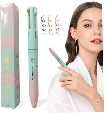 Le Stylo De Maquillage De Maquillage 4 En 1 Portable Switch Easy Switch Comprend Un Crayon À Lèvres À Sourcils Eyeliner Et Un Surligneur De Maquillage Pour Les Femmes Extérieures